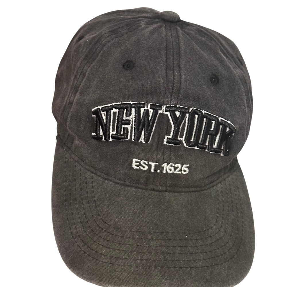 New York y2k Embroidered Washed Baseball Cap Adjustable Strap Back